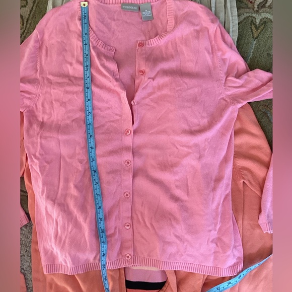 Field Gear Sweaters - 🪸Coral  COTTON Cardigan Feminine Buttons FieldGear Sz M